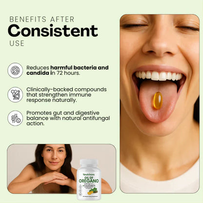 Nutrivora زيت الأوريغانو مع زيت الحبة السوداء