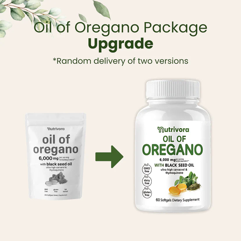 Nutrivora زيت الأوريغانو مع زيت الحبة السوداء