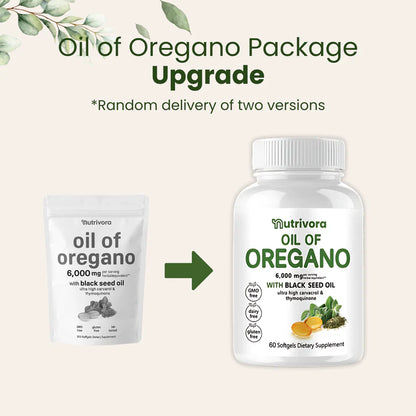Nutrivora زيت الأوريغانو مع زيت الحبة السوداء